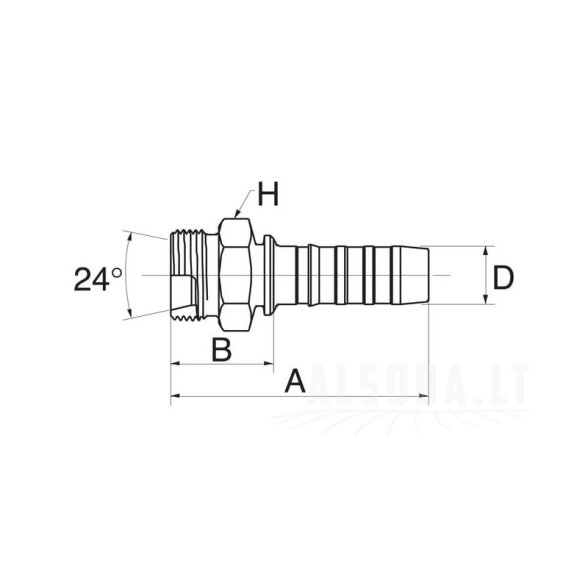 Įdėklas DN25-M36x2 1