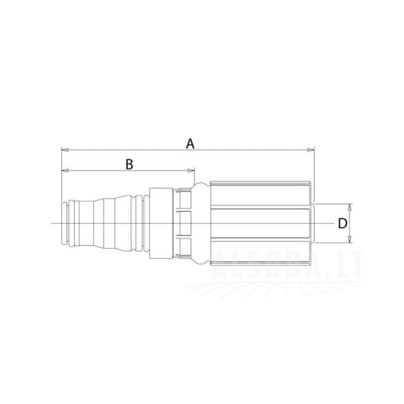 Įdėklas „Quick-Lok“ DN25 1