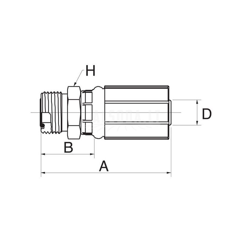 Įdėklas DN16-1" ORFS 3 Įdėklas DN16-1" ORFS 3