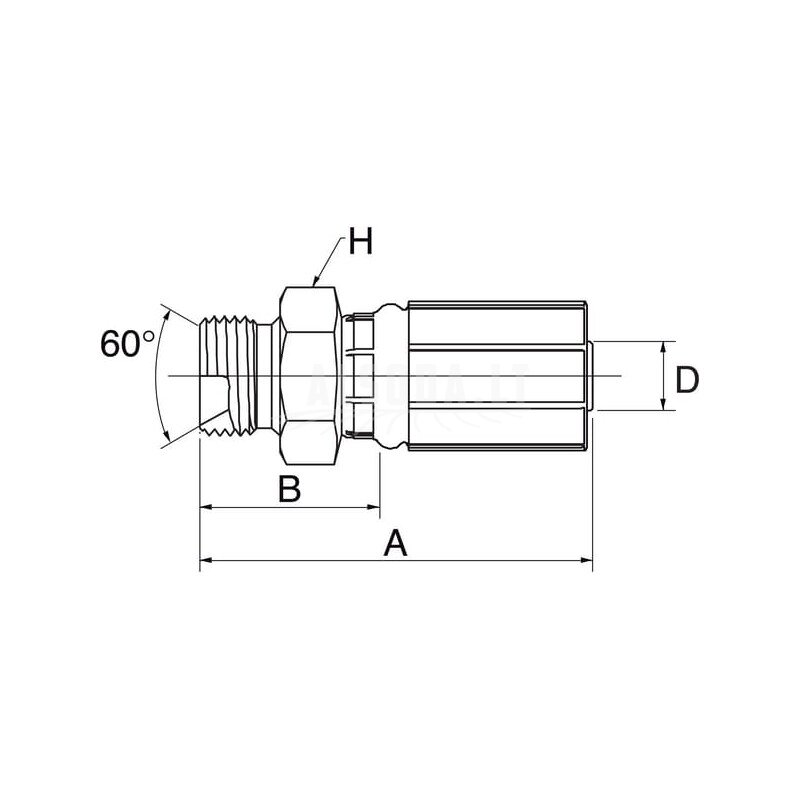 Įdėklas DN16-3/4 BSPP 2 Įdėklas DN16-3/4 BSPP 2