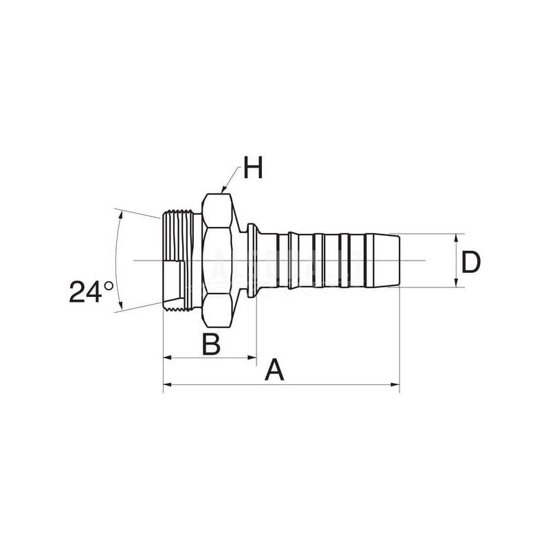 Įdėklas DN16-M30x1.5