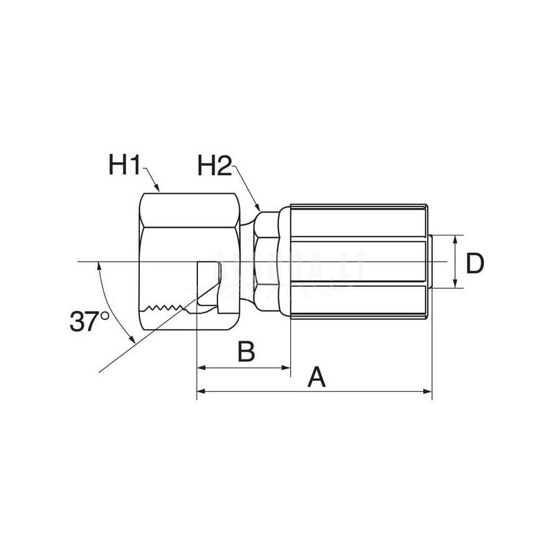 Įdėklas DN19-7/8 JIC 2