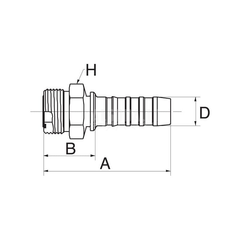 Įdėklas DN20-1"7/16 SAE 1