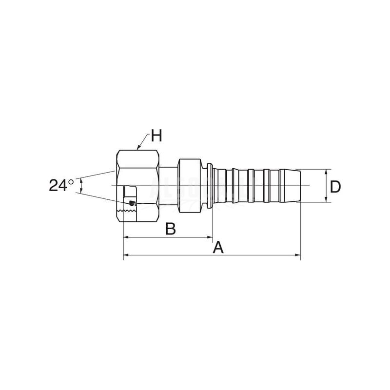 Įdėklas DN20-M36x2 1 Įdėklas DN20-M36x2 1