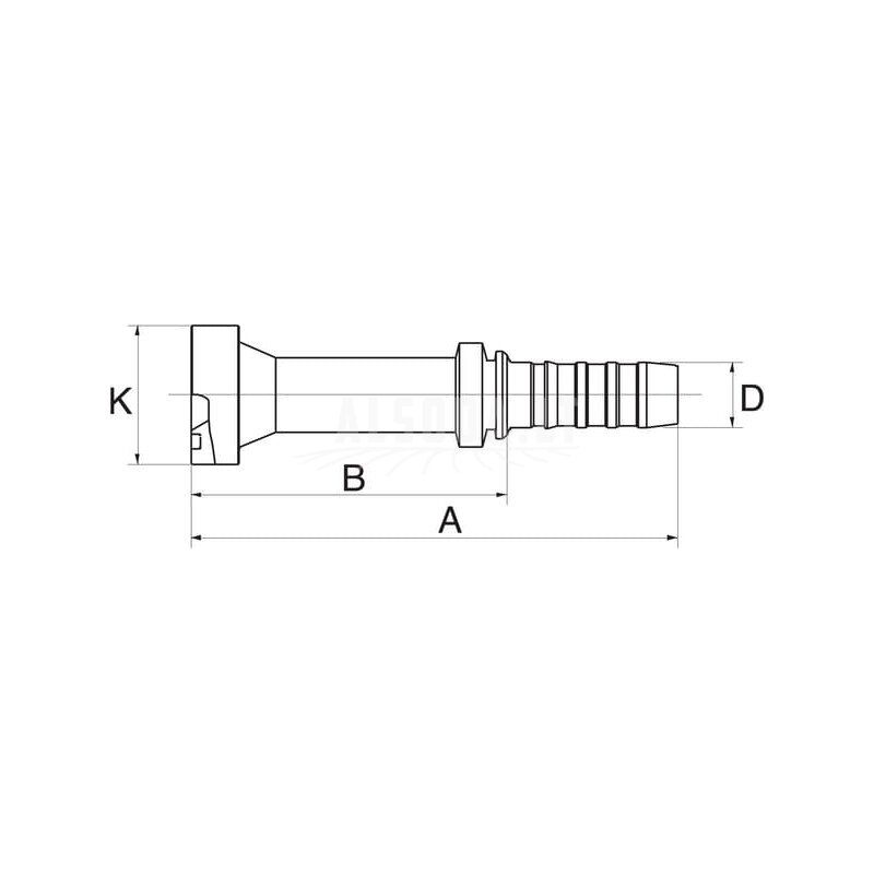 Įdėklas DN25-47.6, tinkantis CAT 1 Įdėklas DN25-47.6, tinkantis CAT 1