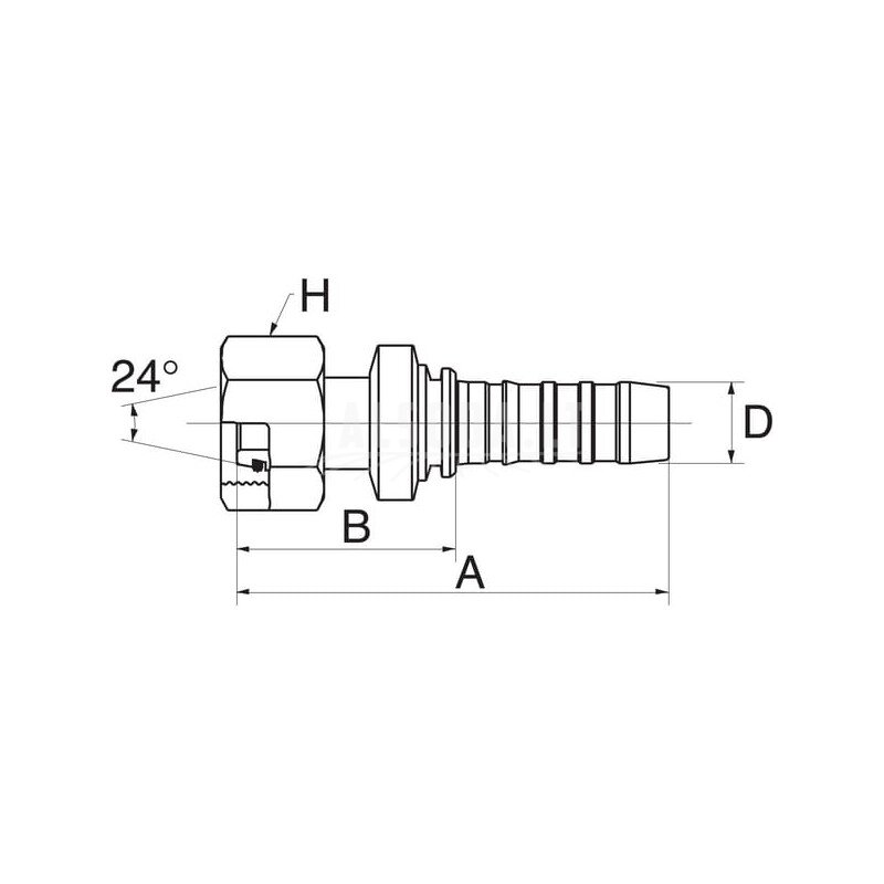 Įdėklas DN25-M52x2 1 Įdėklas DN25-M52x2 1