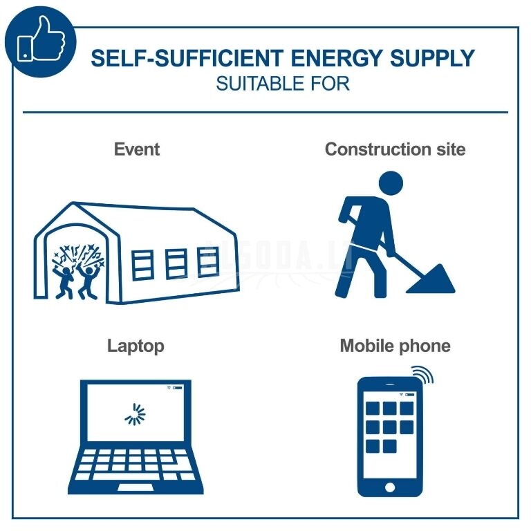 Inverterinis generatorius SG2500i, Scheppach 7 Inverterinis generatorius SG2500i, Scheppach 7