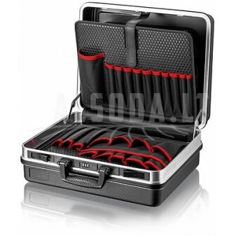 Įrankių lagaminas Basic su aliuminio rėmu, Knipex Įrankių lagaminas Basic su aliuminio rėmu, Knipex