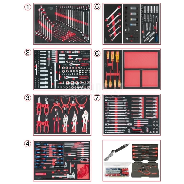 Įrankių rinkinys  mechanikui  665-vnt SCS, KS Tools