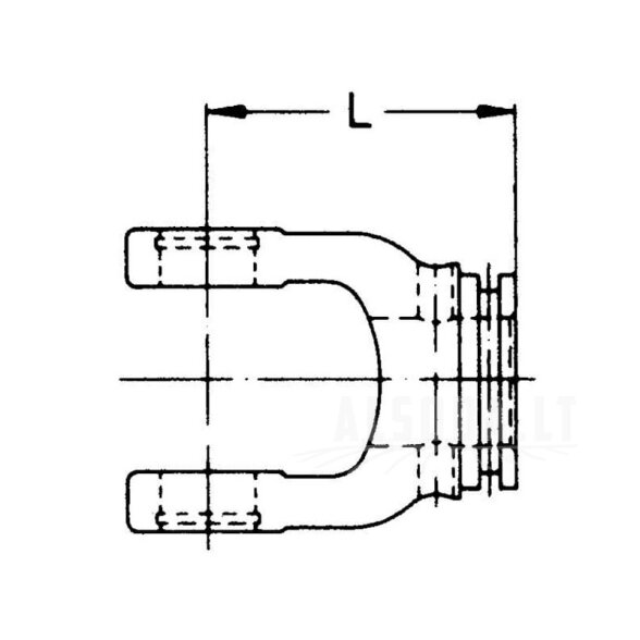 Jungas, profiliuotas vamzdis, 23,5 mm, W2200/W200E Walterscheid 1 Jungas, profiliuotas vamzdis, 23,5 mm, W2200/W200E Walterscheid 1