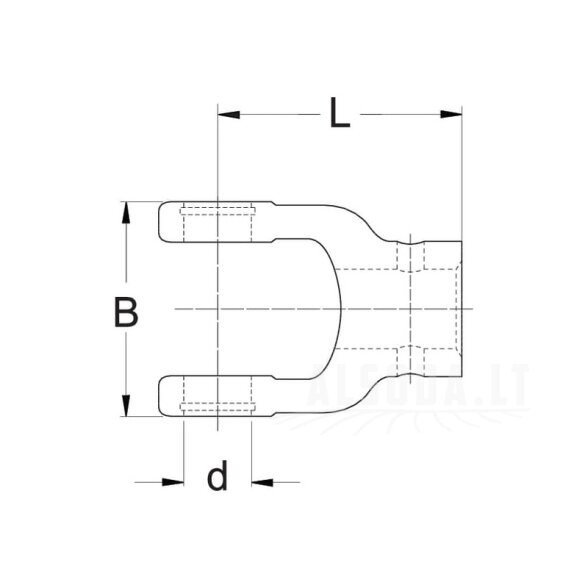 Jungas, stebulė, 20 mm, W2100/W100E Walterscheid 1 Jungas, stebulė, 20 mm, W2100/W100E Walterscheid 1