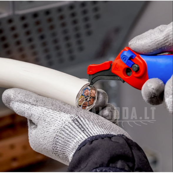 Kabelio nuėmimo peilis su reketo funkcija, Knipex 2