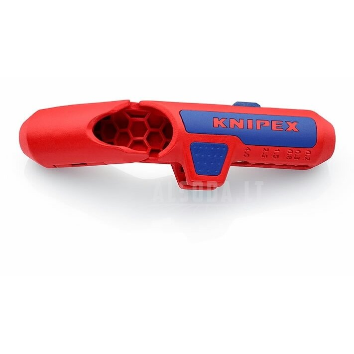 Kabelių nužievinimo įrankis ErgoStrip 0,2-4mm² (left hand), Knipex Kabelių nužievinimo įrankis ErgoStrip 0,2-4mm² (left hand), Knipex