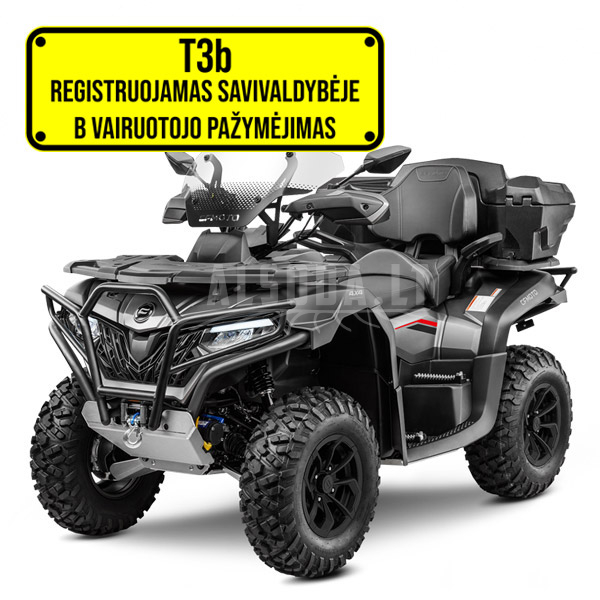 Keturratis CFMOTO CFORCE 625 OVERLAND T3b (mini traktorius) Keturratis CFMOTO CFORCE 625 OVERLAND T3b (mini traktorius)