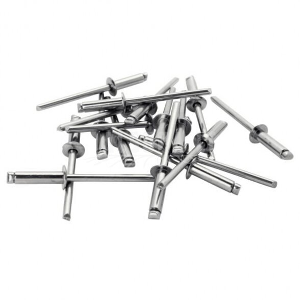 Kniedės aukštos kokybės Al 4,8x16mm 50vnt + Drill C, Rapid 3 Kniedės aukštos kokybės Al 4,8x16mm 50vnt + Drill C, Rapid 3