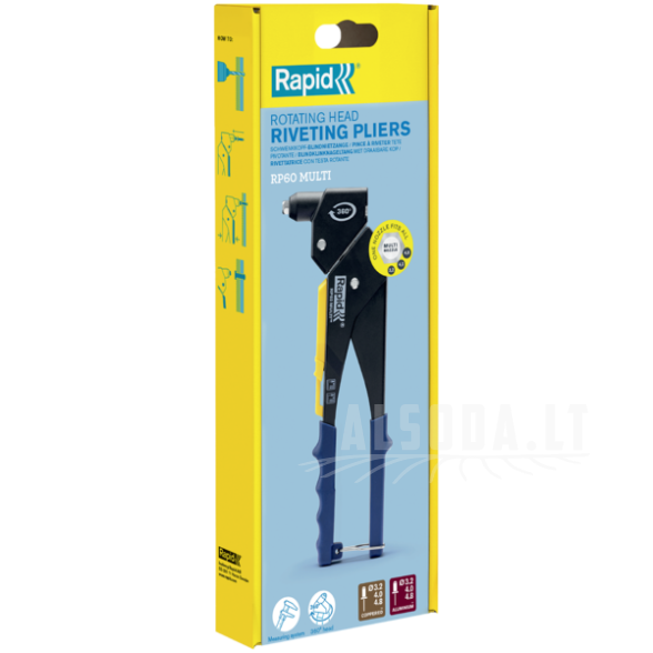 Kniediklis RP60 MULTI 360° pasukama galvute, Rapid Kniediklis RP60 MULTI 360° pasukama galvute, Rapid