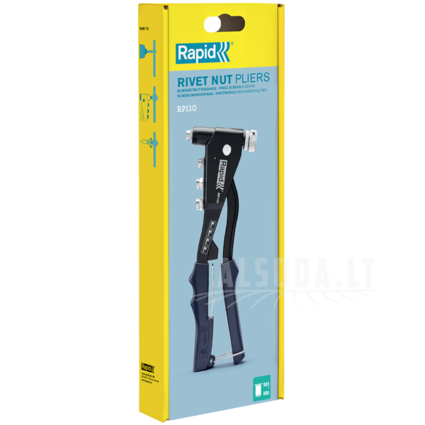 Kniediklis srieginėms kniedėms RP110, Rapid Kniediklis srieginėms kniedėms RP110, Rapid
