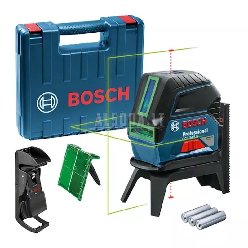 Kombinuotas lazeris BOSCH GCL 2-15 G RM1 Kombinuotas lazeris BOSCH GCL 2-15 G RM1