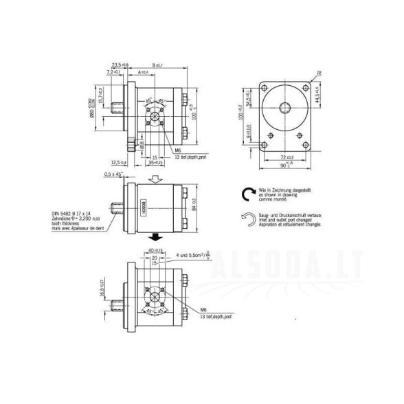 Krumpliaratinis siurblys AZPF-11-019LFB20MB Bosch Rexroth 2 Krumpliaratinis siurblys AZPF-11-019LFB20MB Bosch Rexroth 2