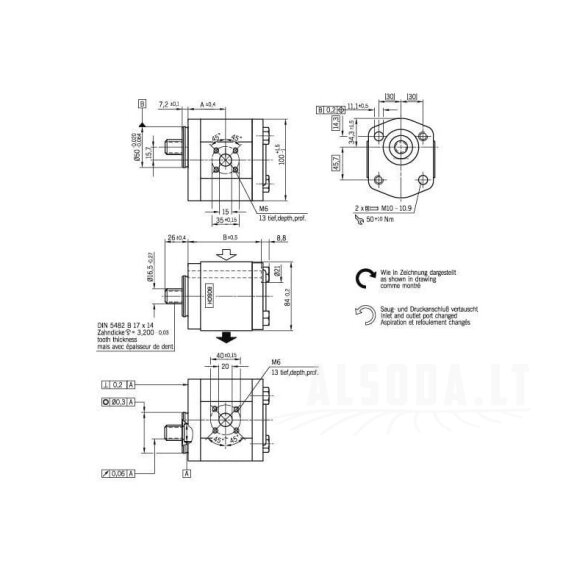 Krumpliaratinis siurblys AZPF-12-008LFP20PB Bosch Rexroth 2 Krumpliaratinis siurblys AZPF-12-008LFP20PB Bosch Rexroth 2