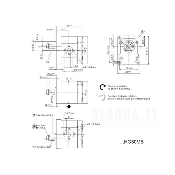 Krumpliaratinis siurblys AZPJ-22-016RHO30MB 1
