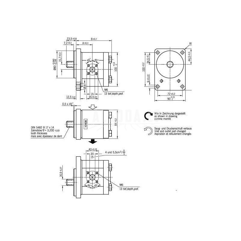 Krumpliaratinis siurblys AZPF-11-011RFB20MB Bosch Rexroth 2