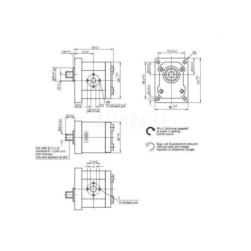 Krumpliaratinis siurblys AZPF-11-016LFO30PB Bosch Rexroth 2 Krumpliaratinis siurblys AZPF-11-016LFO30PB Bosch Rexroth 2