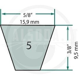 Kubota by PIX Trapecinis V formos diržas
A tipas 15.9 x 1346 La Modeliams: G 18, G 21, GR 2100, RCK 48 G18, RCK 48 G18-PRO, RCK 48G REC 2