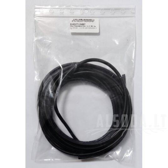 Kuro žarna vidinis 3,2 mm, išorinis 5,3 mm, guminė žarna 5,0 m gabalas, BBT