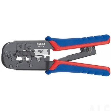 Laidų antgalių užspaudimo replės RJ11/12, RJ45, Knipex