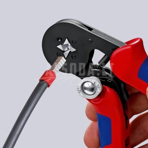 Laidų antgalių užspaudimo replės 0.08-10+16 mm², Knipex 1 Laidų antgalių užspaudimo replės 0.08-10+16 mm², Knipex 1