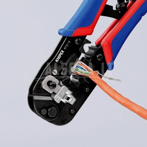Laidų antgalių užspaudimo replės RJ45 kištukams, Knipex 3 Laidų antgalių užspaudimo replės RJ45 kištukams, Knipex 3