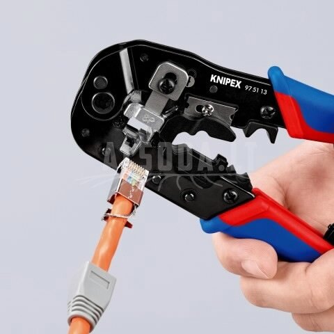 Laidų antgalių užspaudimo replės RJ45 kištukams, Knipex 4 Laidų antgalių užspaudimo replės RJ45 kištukams, Knipex 4