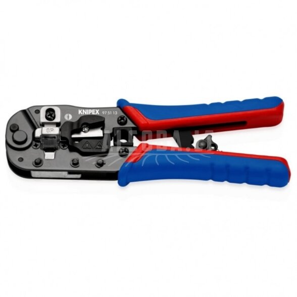 Laidų antgalių užspaudimo replės RJ45 kištukams, Knipex Laidų antgalių užspaudimo replės RJ45 kištukams, Knipex