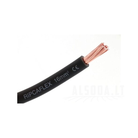 Lankstus kabelis 1x25mm² PVC, juodas Lankstus kabelis 1x25mm² PVC, juodas