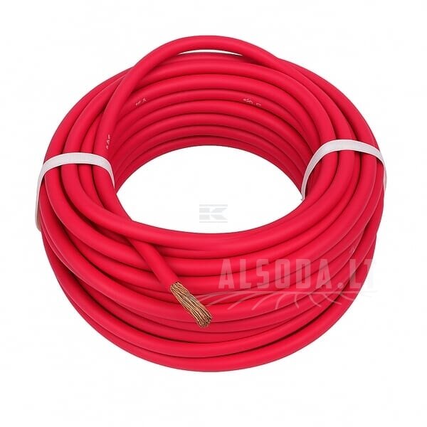Lankstus kabelis 1x10mm² PVC, raudonas 1