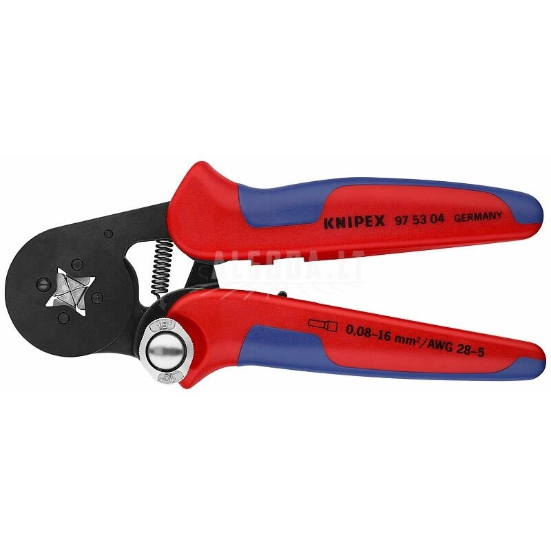 Laidų antgalių užspaudimo replės 0.08-10+16 mm², Knipex Laidų antgalių užspaudimo replės 0.08-10+16 mm², Knipex