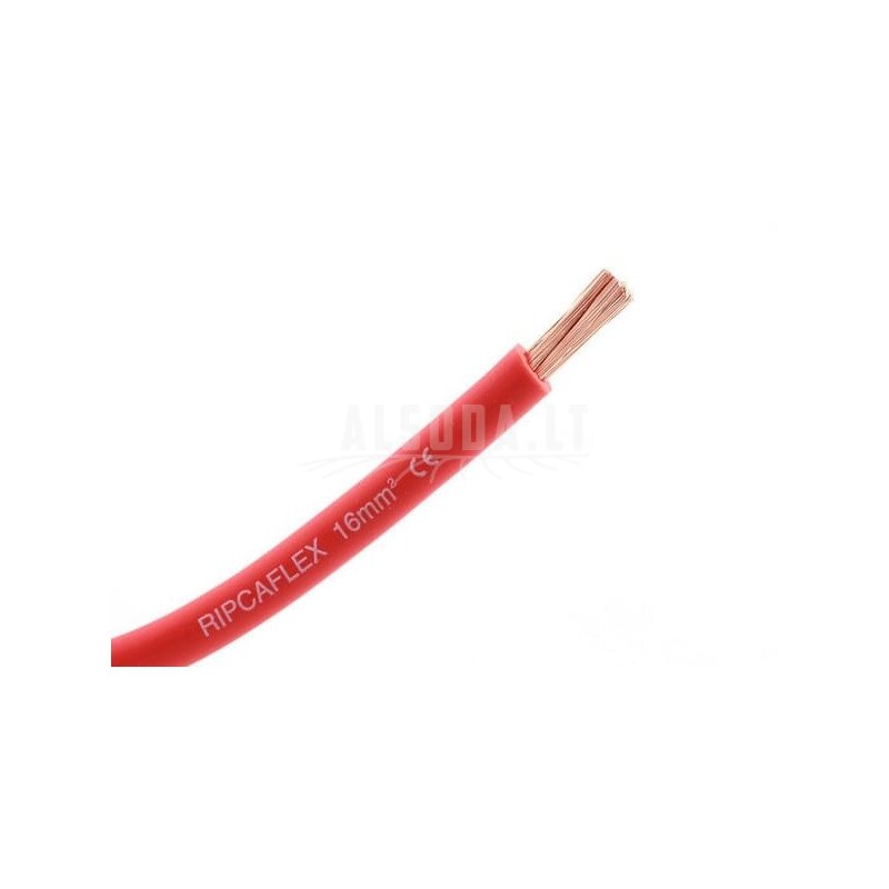 Lankstus kabelis 1x25mm² PVC, raudonas Lankstus kabelis 1x25mm² PVC, raudonas