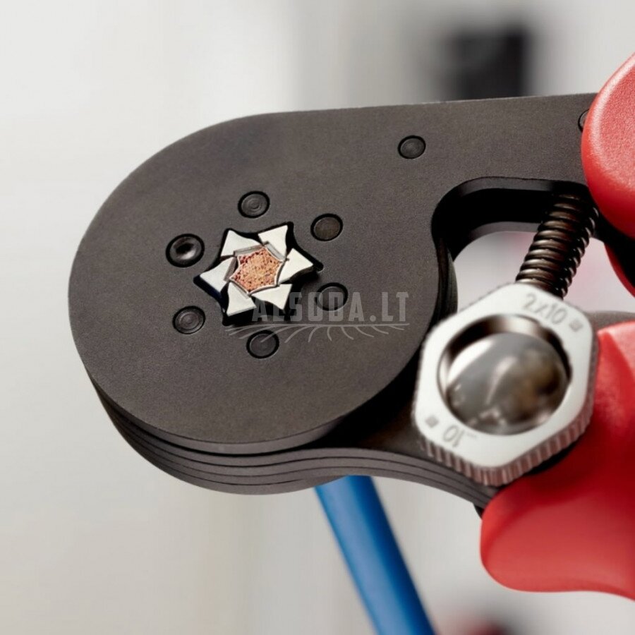 Laidų antgalių užspaudimo replės 0.08-16mm², 6-kant, Knipex 1 Laidų antgalių užspaudimo replės 0.08-16mm², 6-kant, Knipex 1