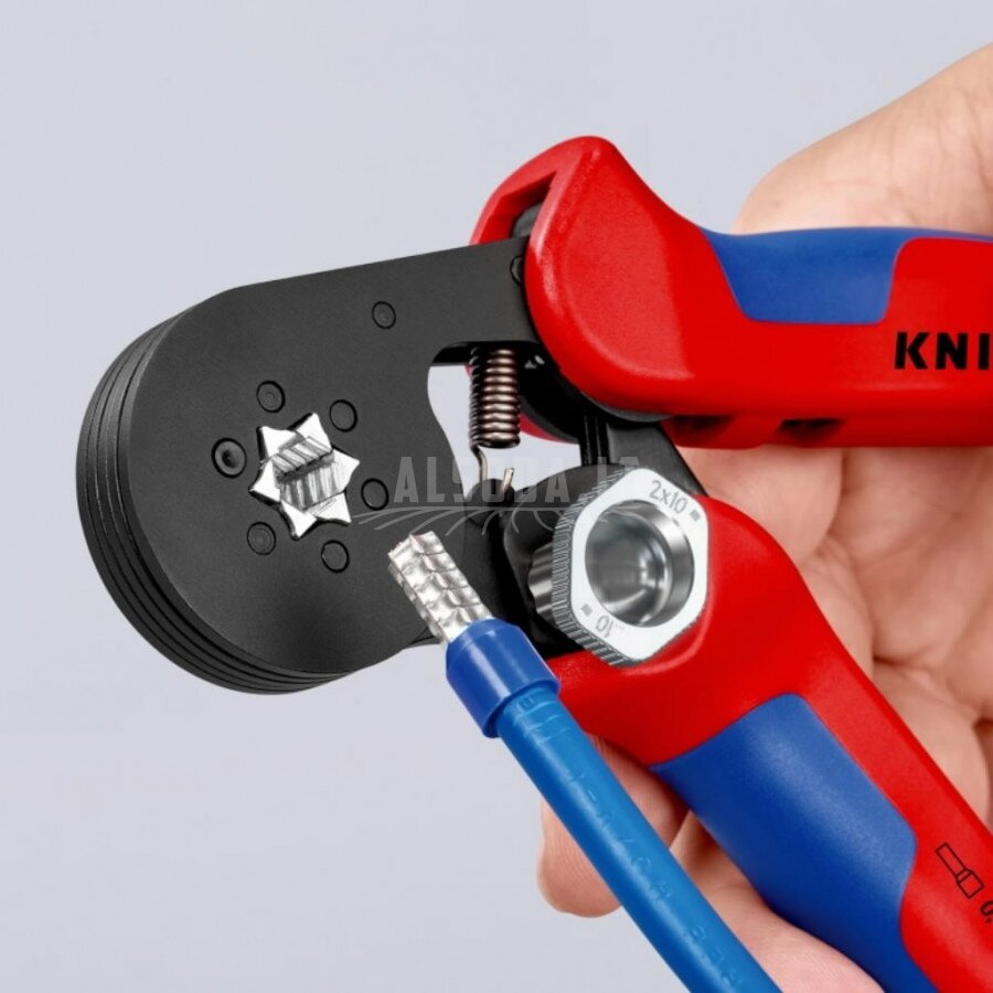 Laidų antgalių užspaudimo replės 0.08-16mm², 6-kant, Knipex 2