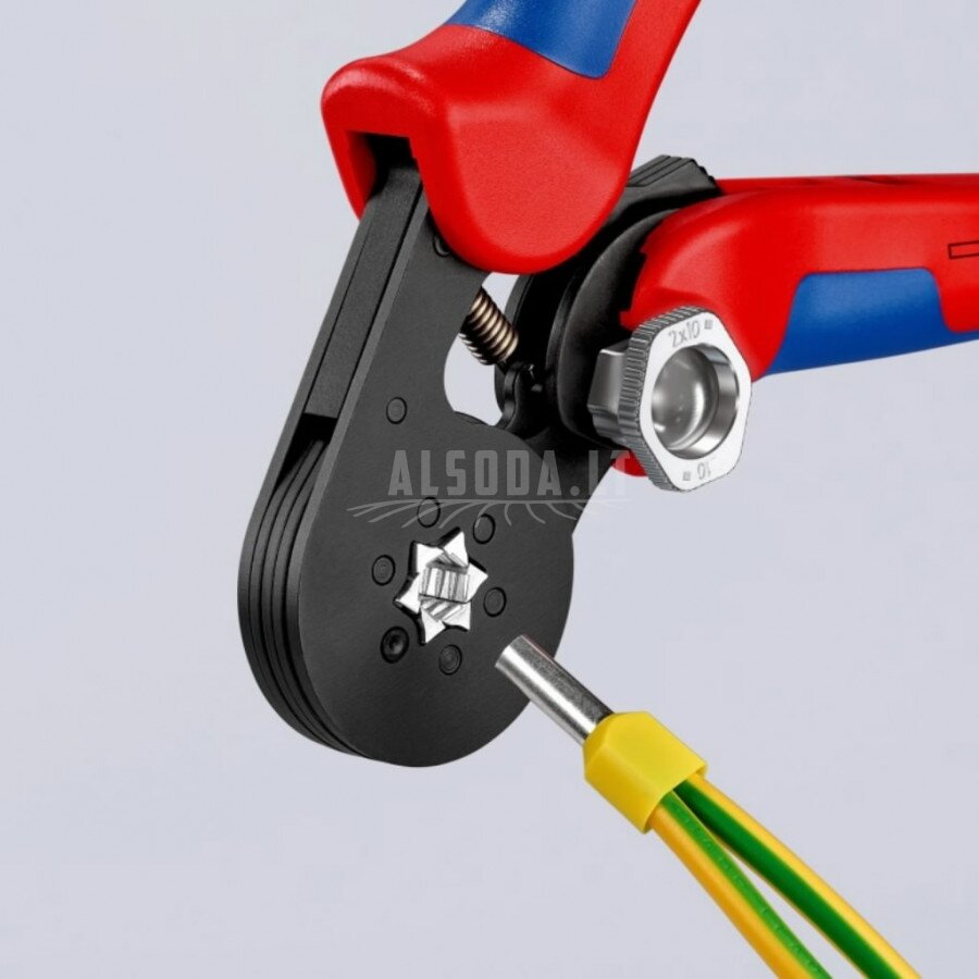 Laidų antgalių užspaudimo replės 0.08-16mm², 6-kant, Knipex 3 Laidų antgalių užspaudimo replės 0.08-16mm², 6-kant, Knipex 3
