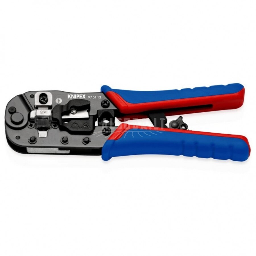 Laidų antgalių užspaudimo replės RJ45 kištukams, Knipex Laidų antgalių užspaudimo replės RJ45 kištukams, Knipex