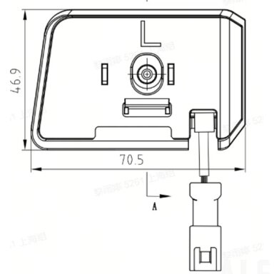 Left warning light assembly White horse X9, Sunseeker