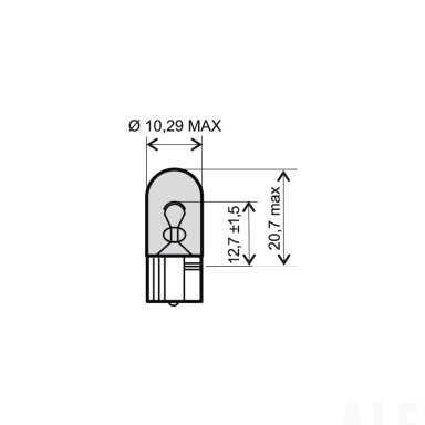 Lemputė 12V 5W