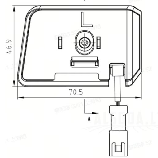 Left warning light assembly White horse X9, Sunseeker Left warning light assembly White horse X9, Sunseeker