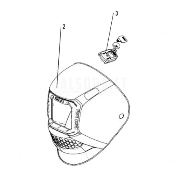 LED lempa ESAB Savage A50 Lux 1 LED lempa ESAB Savage A50 Lux 1