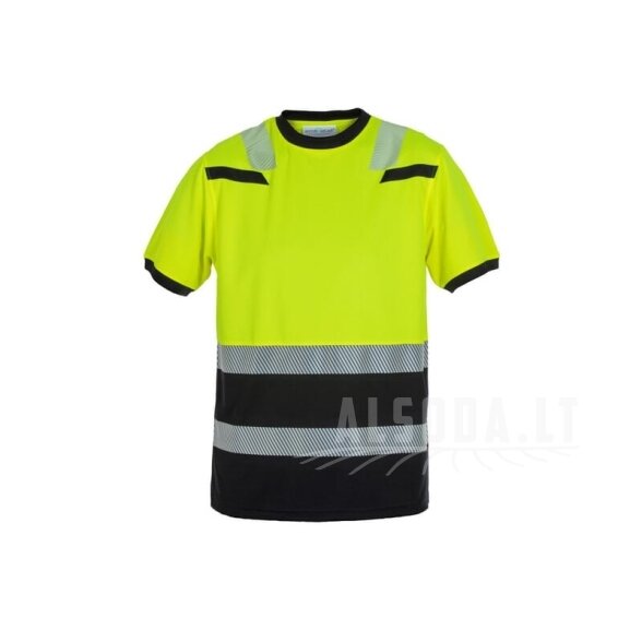 Marškinėliai Hi-Vis, 4XL, geltoni/juodi, Tulsa
