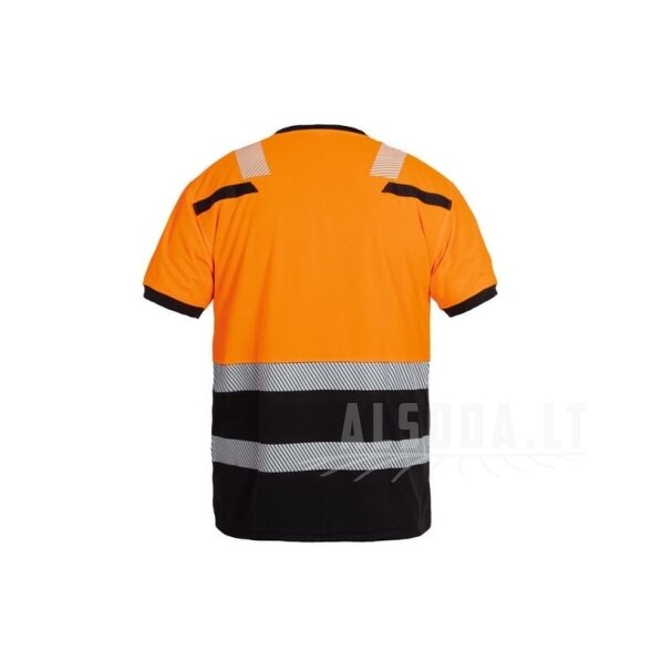 Marškinėliai Hi-Vis, 4XL, oranžiniai/juodi, Tulsa 1 Marškinėliai Hi-Vis, 4XL, oranžiniai/juodi, Tulsa 1