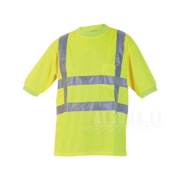 Marškinėliai trumpomis rankovėmis, geltoni, 2XL/46 dydis, „Hydrowear“