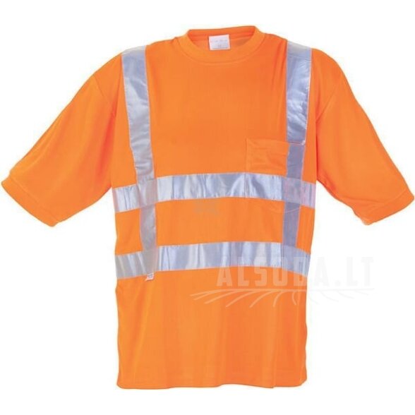 Marškinėliai trumpomis rankovėmis, oranžiniai, S/38 dydžio, „Hydrowear“